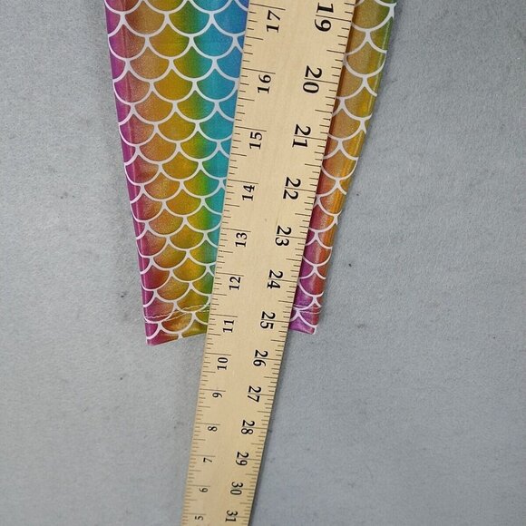Revolver Fashion Rave Leggings Womens Size S Multicolor Rainbow Mermaid Festival - Picture 4 of 8